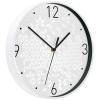 LEITZ Wanduhr WOW 29cm 9015-00-01 weiss