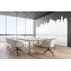 MAGNETOPLAN Infinity Wall X Projection 1041401 weiss, Mica email. 1180x1890mm