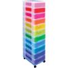 USEFULBOX Aufbewahrungsbox 42x30x121cm 68514200 11x7 Liter Schubladen