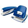 LEITZ Locher/Hefter WOW 5095 5095-10-36 blau, Bundle 30 Blatt