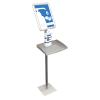MAGNETOPLAN Hygienestation 146x40x32cm 11026000 mit Infoschild