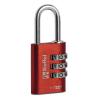 RIEFFEL SWITZERLAND Vorhängeschloss Nr. 22 27,5mm 22/30 ROT SB rot, mit Zahlenschloss