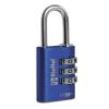 RIEFFEL SWITZERLAND Vorhängeschloss Nr. 22 27,5mm 22/30 BLAU SB blau, mit Zahlenschloss