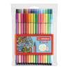 STABILO Fasermaler Pen 68 1mm 6830-1 24+6 Neon Etui