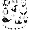 KNORR PRANDELL Stempelmotiv Clear Stamp 2118834011 Animal Kids 12-teilig