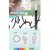 SECURIT Fensterschablone WINDOODLE WD-3A3-PL A3 Plants 3 Stück