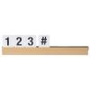SECURIT Buchstabenleiste, Set 1m LES-TE-100 teak 2.5x100x1cm