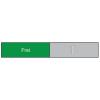 BEREC Türschild 37,4x152mm 314.087 Alu, Frei-Besetzt
