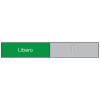 BEREC Türschild 37,4x152mm 314.089 Alu, Libero-Occupato