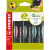 STABILO Textmarker GREEN BOSS 2-5mm 6070/4-2 pastell 4 Stück