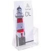 EXACOMPTA Prospekthalter 1/3 A4 73058D transparent 65x115x107mm