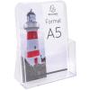EXACOMPTA Prospekthalter A5 75058D transparent 73x173x214mm