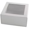 ELCO Geschenkbox m. grossem Fenster 82115.10 weiss, 22x22x10cm 5 Stk.