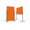 MAGNETOPLAN Design-Moderatorentafel VP 1181244 orange, Filz 1000x1800mm