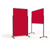 MAGNETOPLAN Design-Moderatorentafel VP 1181206 rot, Filz 1000x1800mm