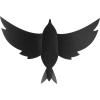 SECURIT Kreidetafel 3-D Bird W3D-BIRD schwarz, 7 Stück 28x16.3x1cm