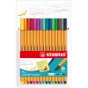 STABILO Fineliner Point 88 0.4mm 8815-4 Kartonetui 15 Stk.