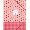 ANCOR Gummibandmappe A4 105124 LADY BUG rosa/rot