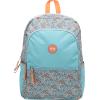 ANCOR Rucksack Classic FLOWERS 106138 blau/lachs 43x32x20cm