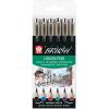 SAKURA Pigma Brush Pen Set POXSDKBR6 6 Farben