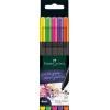 FABER-CASTELL Finepen Grip 0.4mm 151603 5 couleurs, Neon
