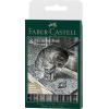 FABER-CASTELL Artist Pen Tuschestift 167171 grau, schwarz 8 Stk.