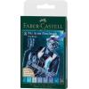 FABER-CASTELL Artist Pen Tuschestift 167173 Blues 8 Stk.