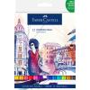 FABER-CASTELL Goldfaber Dual Marker 164612 12 couleurs, Etui
