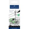 FABER-CASTELL Tintenschreiber ECCO 266006 Black Edition, 6 Farben