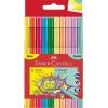 FABER-CASTELL Grip Colours 155312 10 Faren, Neon und Pastell