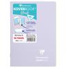 CLAIREFONTAINE Koverbook Schulheft Blush A5 961775C 90g, liniert lila / lindgrün