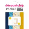 DECOPATCH Papier Pocket Nr. 15 DP015O 5 Blatt à 30x40cm