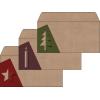 SIGEL Weihnachts-Umschl.-Set 11x22cm DU258 Cut-out style Kraftpapier