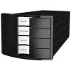 HAN Schubladenbox IMPULS A4/C4 1012-13 schwarz 4 Schubladen