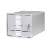 HAN Schubladenbox IMPULS A4/C4 1018-11 grau 3 Schubladen