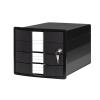 HAN Schubladenbox IMPULS A4/C4 1018-13 schwarz 3 Schubladen