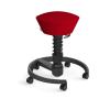 AERIS Sitzhocker Swopper 102HBSTBKBKC rot/schwarz, mit Rollen
