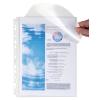 EXACOMPTA Zeigetasche PVC 140my A4 5502E transp. glatt 3 Seiten offen