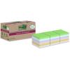 POST-IT SuperSticky Notes 76x76mm 654 RSSCOL 14+4F Recycling,assort. 18x70 Blatt