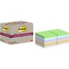 POST-IT SuperSticky Notes 76x76mm 654 RSS12COL Recycling,assort. 12x70 Blatt