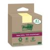 POST-IT SuperSticky Notes 76x76mm 654 RSSCY 3+1F Recycling,gelb 4x70 Blatt