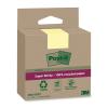 POST-IT SuperSticky Notes 76x76mm 654 RSS3CY Recycling,gelb 3x70 Blatt