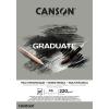 CANSON Graduate Mixed Media A5 400110370 20 Blatt, grau, 220g