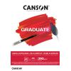 CANSON Graduate Öl und Acryl A3 400110381 20 Blatt, weiss, 290g