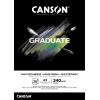 CANSON Graduate Mixed Media A4 31250P017 20 Blatt, schwarz, 240g