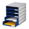 STYRO Systembox styroval pro 14-8001.38 grau/blau 5 Schubladen