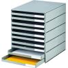 STYRO Schubladenbox styroval öko 14-8002.85 grau/grau 10 Schubladen