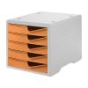 STYRO Styroswingbox 275-8430.4182 apricot/grau 5 Schubladen