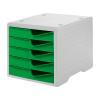 STYRO Styroswingbox 275-8430.5182 gecko/grau 5 Schubladen