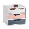 CEP Schubladenbox MyCube Mineral 1032111681 4 Schubl. weiss/grau/pink